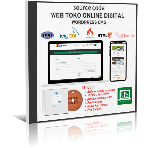 Website Toko Digital online DigiSell wordpress
